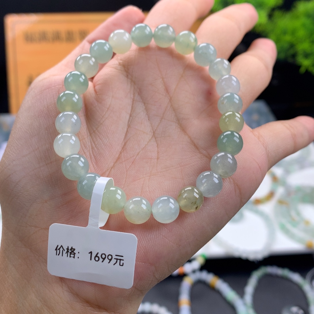 翡翠未镶嵌手链卡8