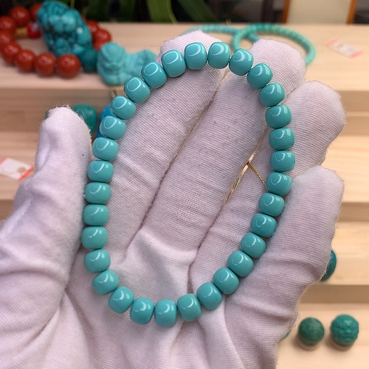 绿松石珠宝半成品未镶嵌