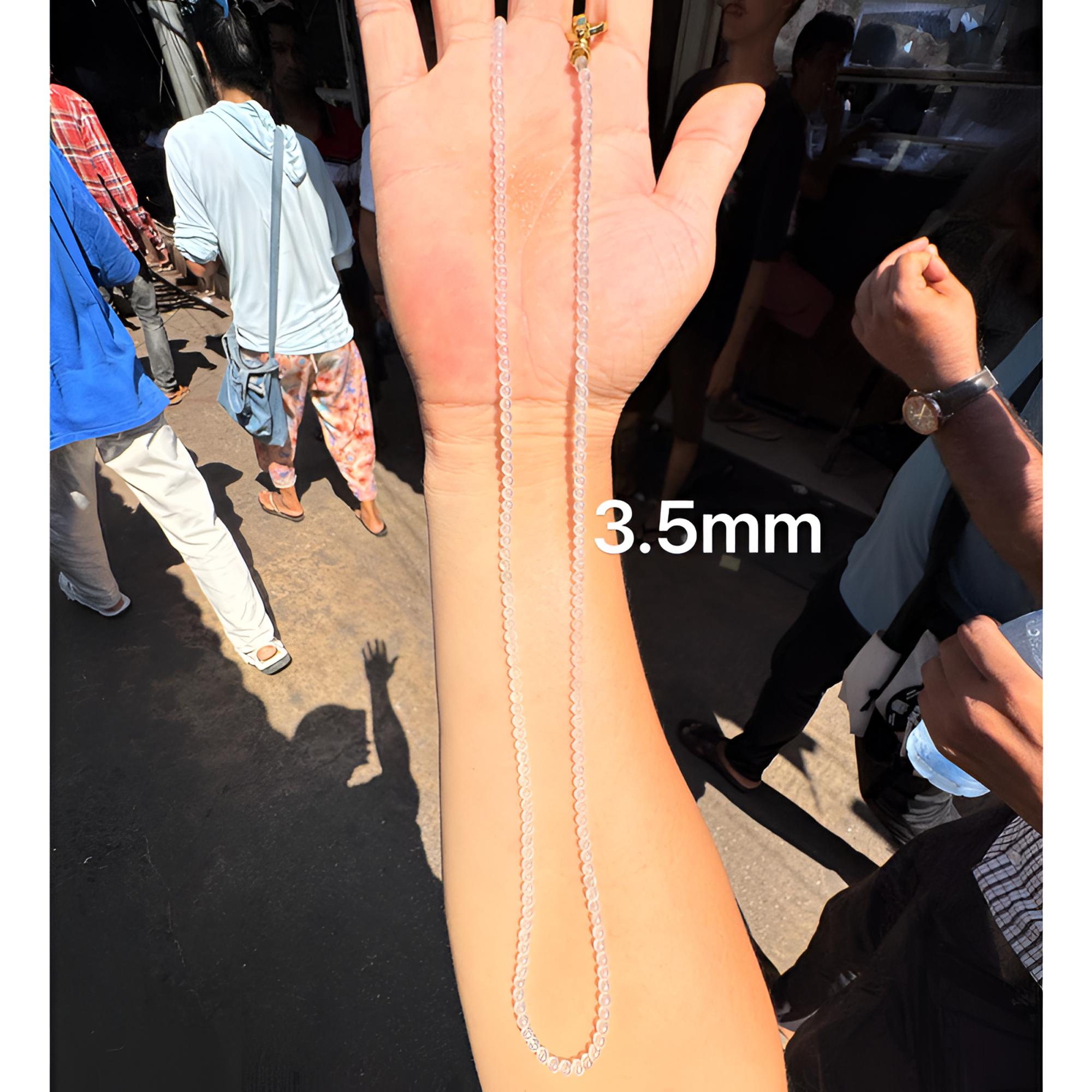  1027(小哪吒在源头)玻璃种翡翠白冰玻璃钢珠链干净荧光足M180