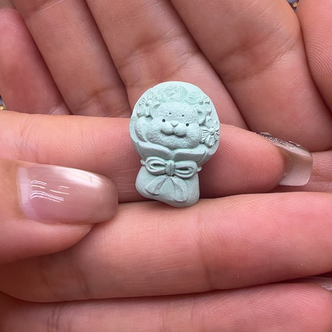 S***天绿松石未镶嵌配件配件