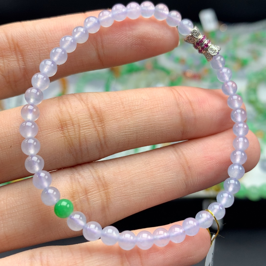 翡翠手链未镶嵌卡