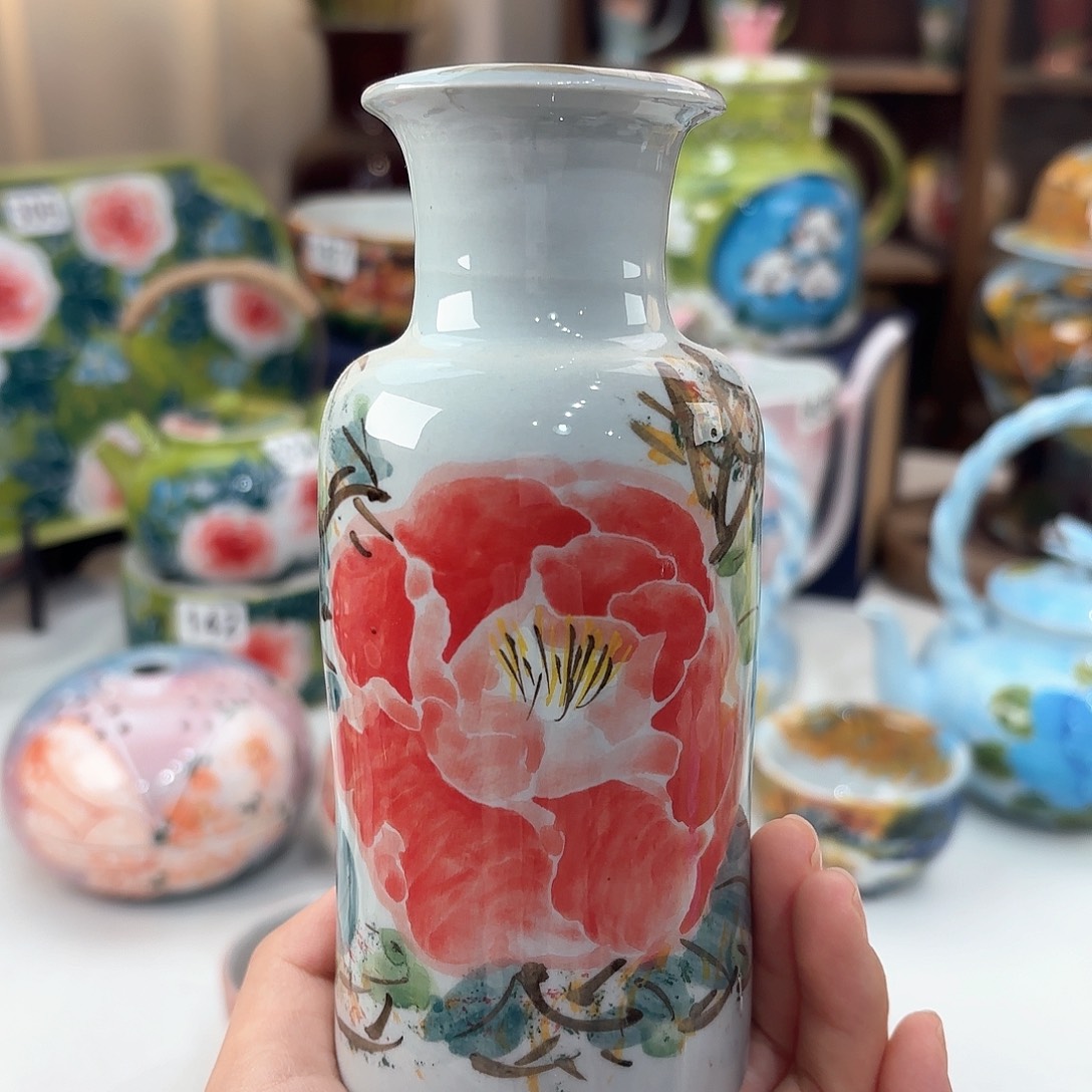 景德镇手绘高温釉下彩陶瓷茶具