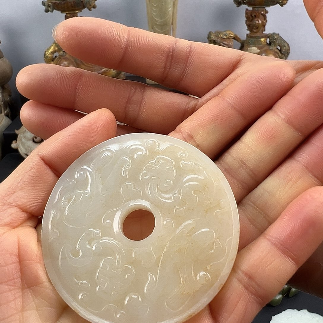 未镶嵌和田玉挂件2*8