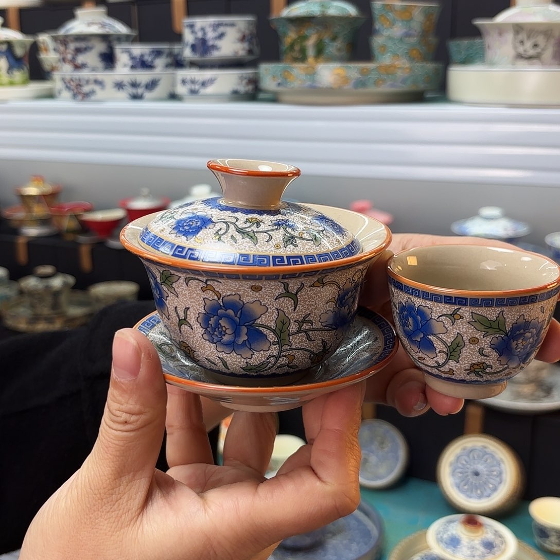 盖碗还能这样子好看啊