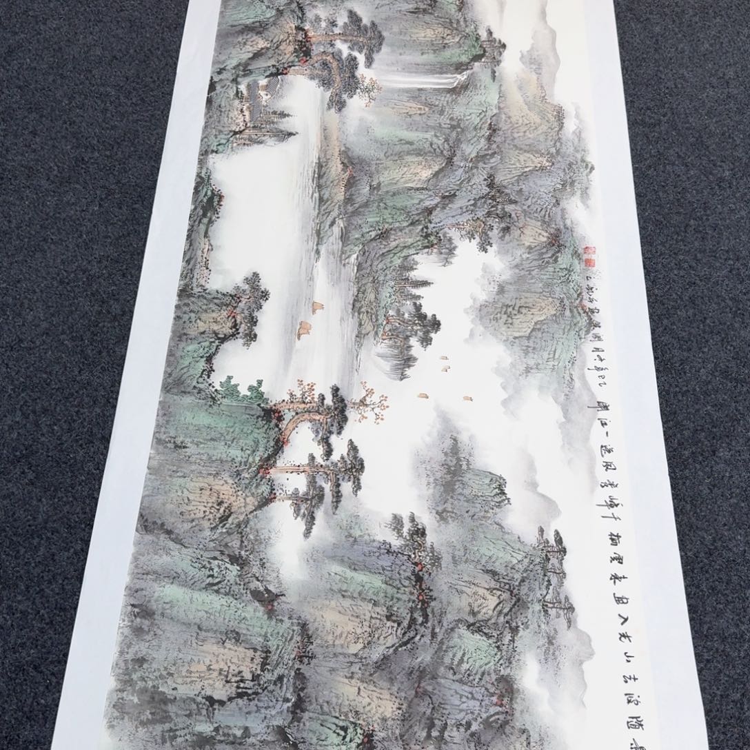 国画国画作品山水花鸟纯手绘