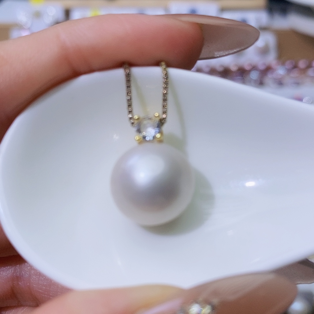 淡水珍珠颈饰合金