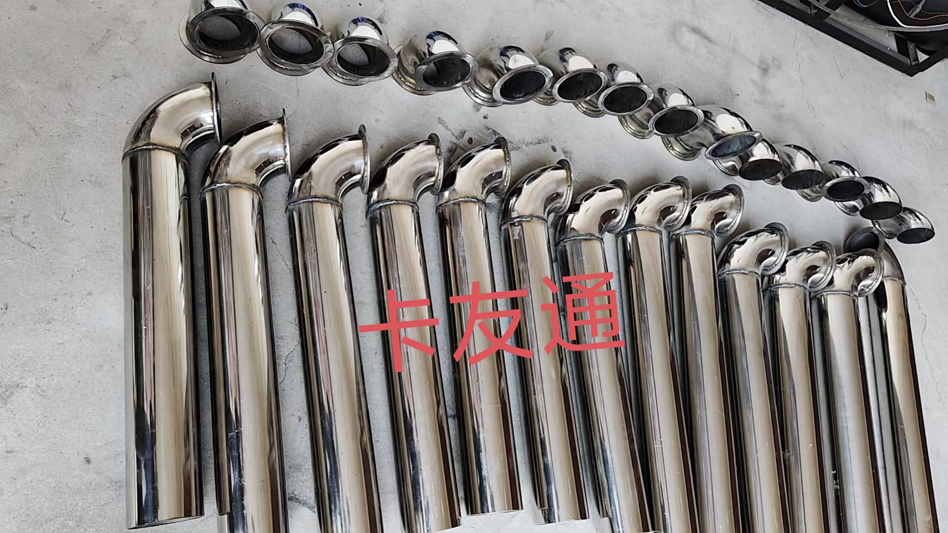 适用燃气车调节分体加长排气管拍这个选项