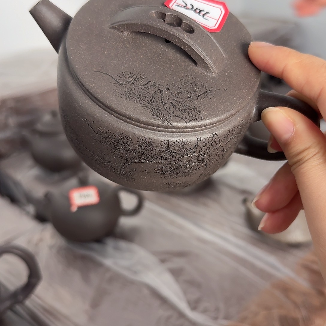 紫砂茶壶黄龙山原矿天青220