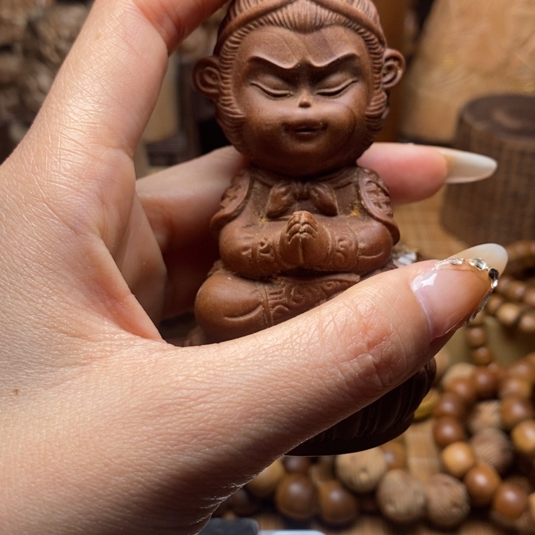 檀香木把件手串摆件