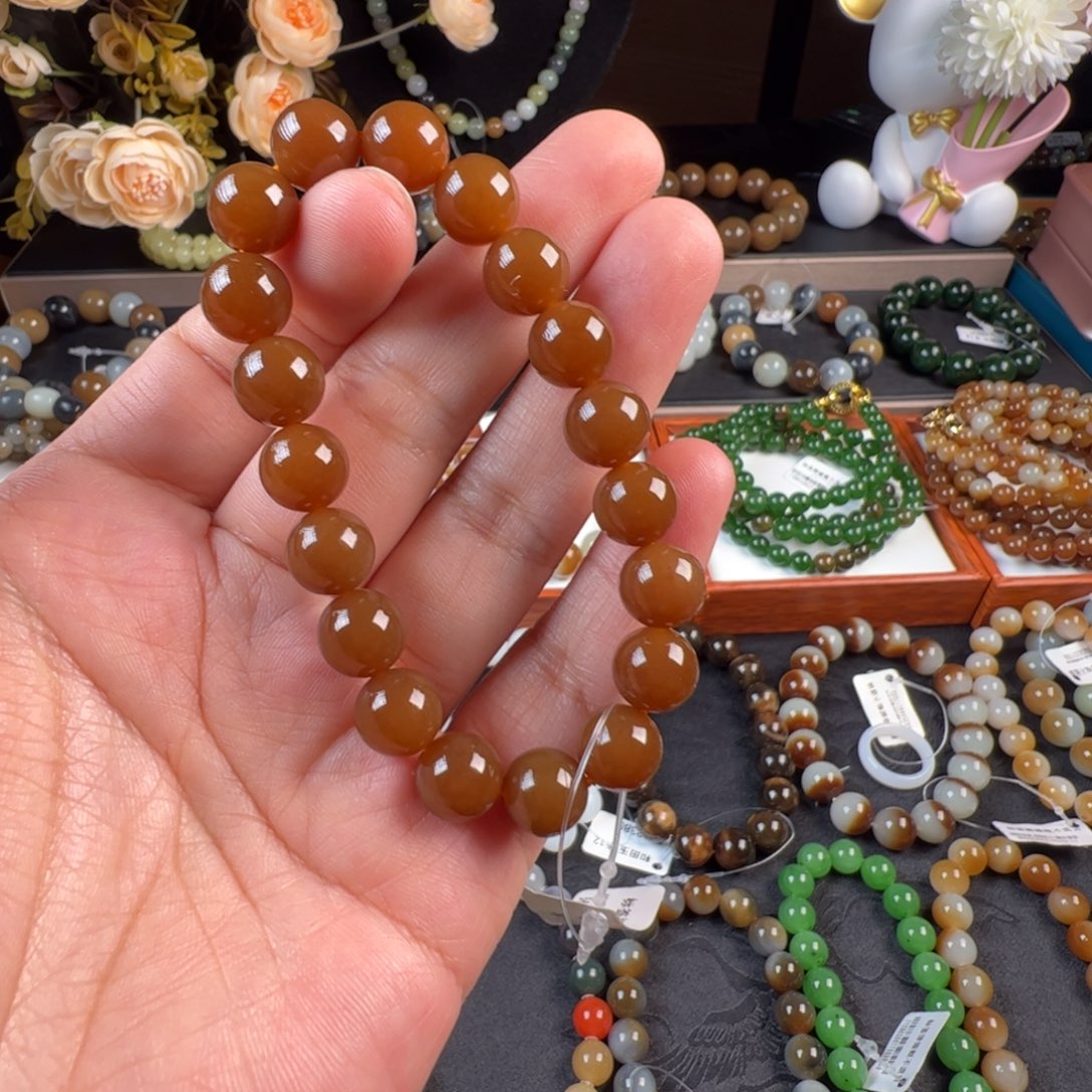 未镶嵌和田玉手链天花板毕业糖