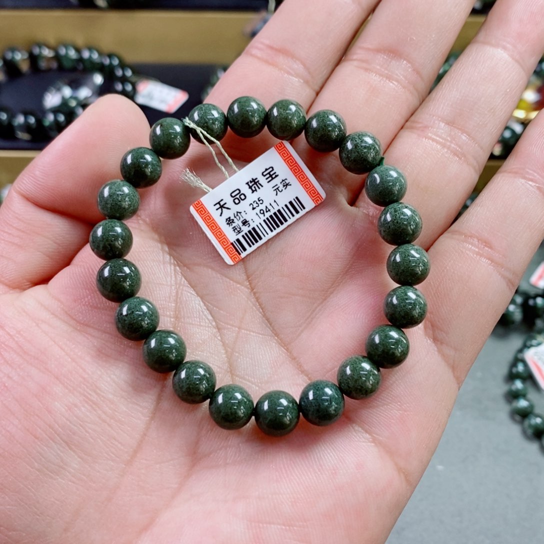 水晶手串未镶嵌木*～绿幽灵19411