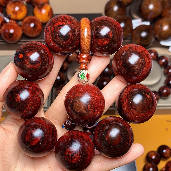 花梨木类手串/手链@****程老挝花梨风化料土埋料3.0