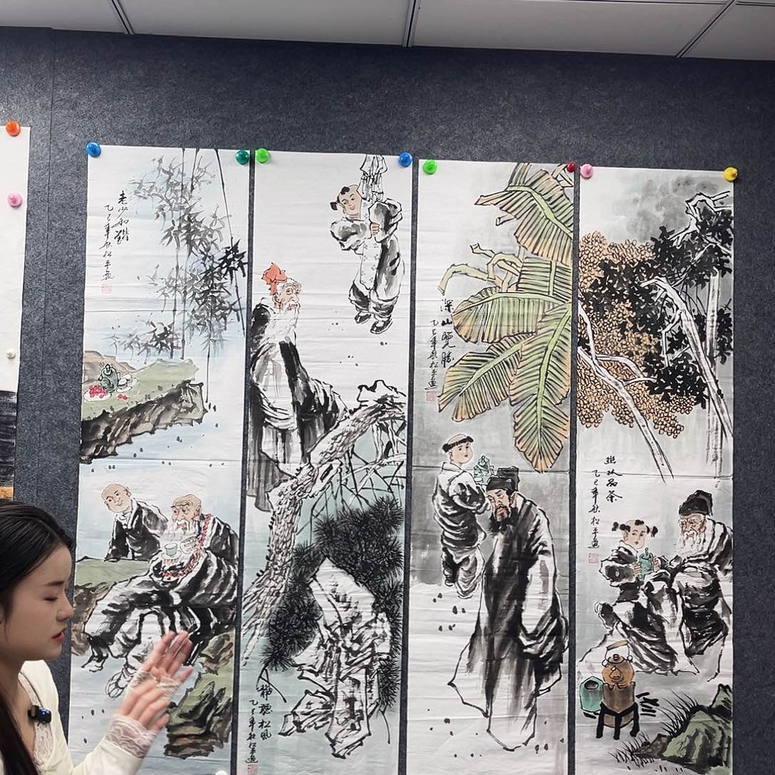 国画作品全场放漏…