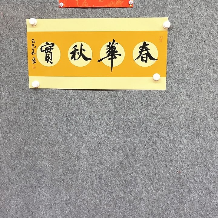 书法春华秋实作品