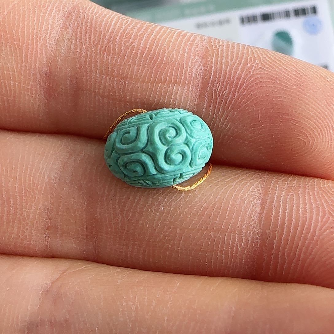 绿松石珠宝半成品未镶嵌