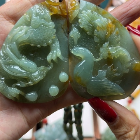 岫玉挂件未镶嵌挂件