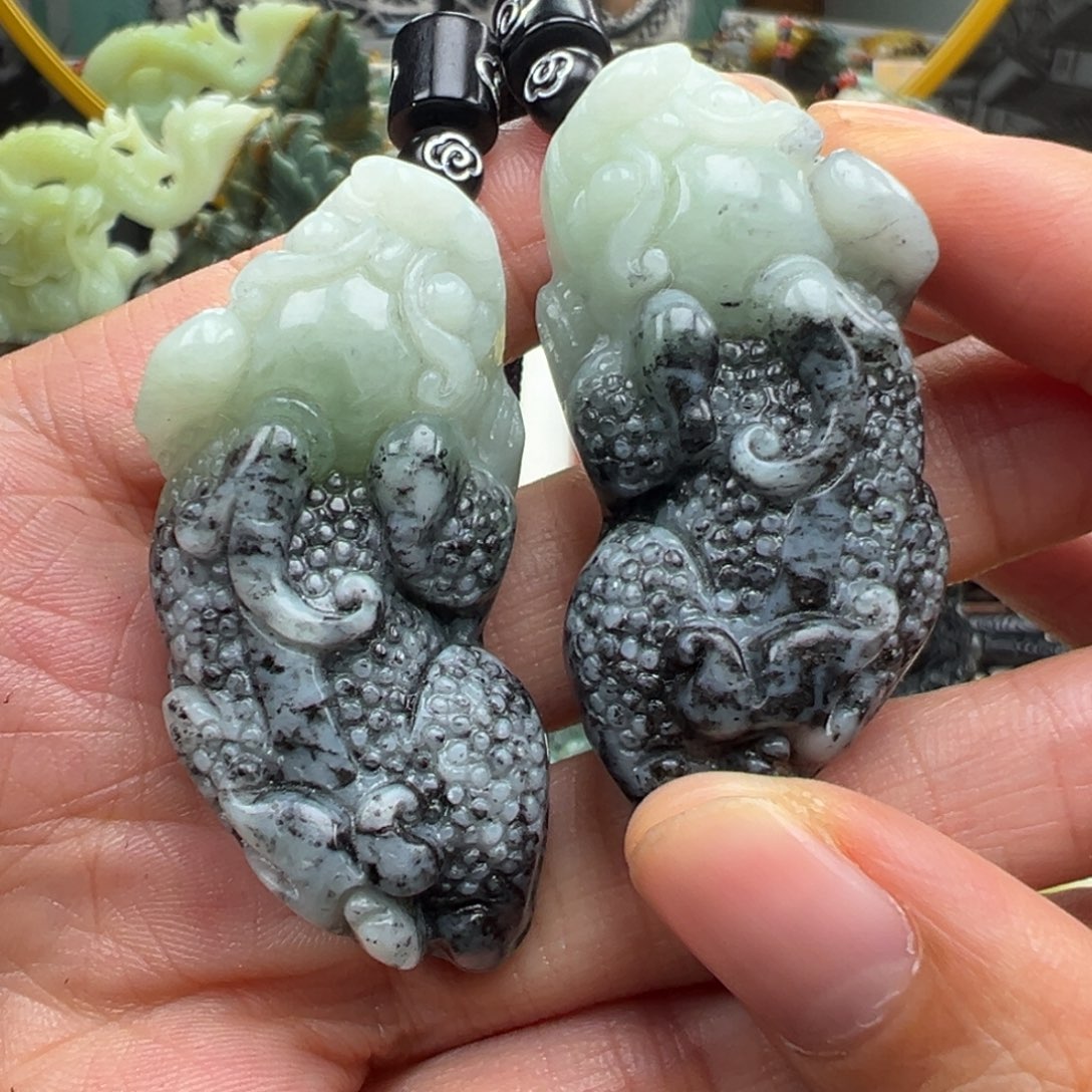 岫玉未镶嵌挂件挂件