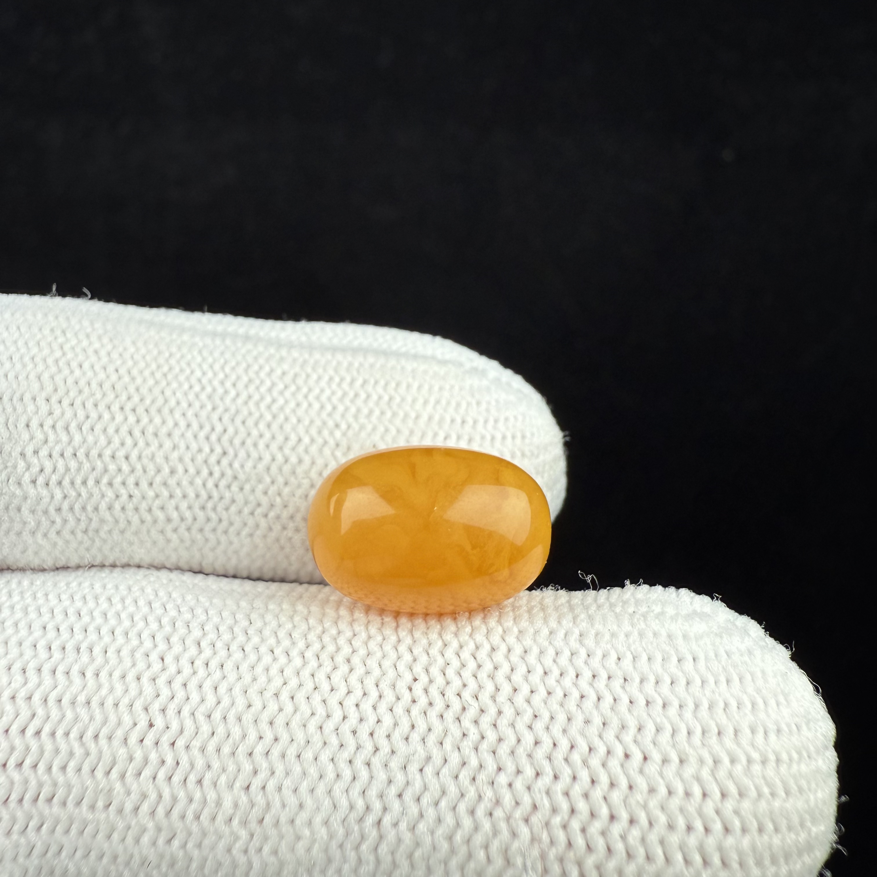 K7955天然原矿蜜蜡 鸡油红枣珠 9.9*14.3mm支持复检假一罚十