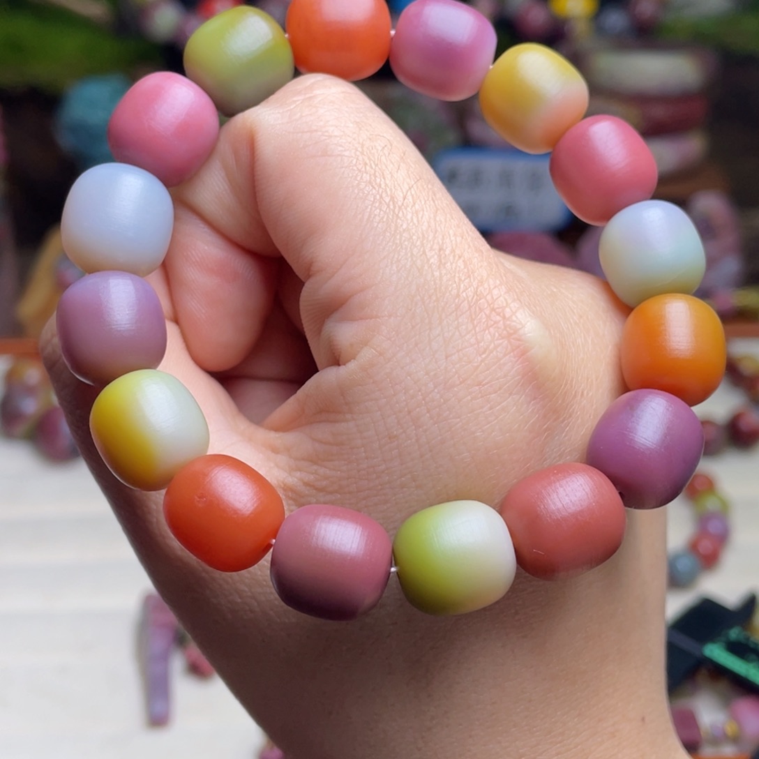 玛瑙/玉髓珠宝半成品未镶嵌鹤**行盐源玛瑙老型手串