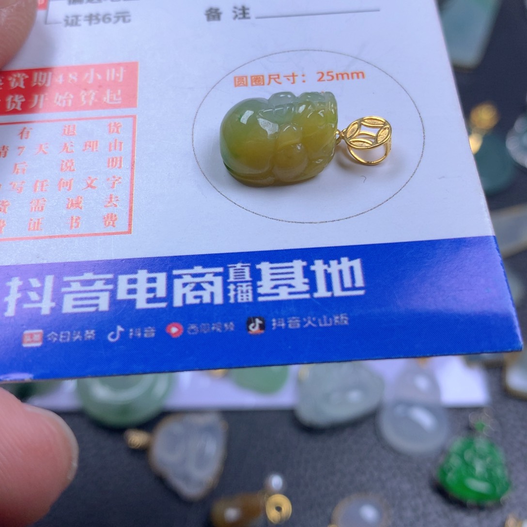 【闪购商品】翡翠颈饰18K金镶嵌翡翠