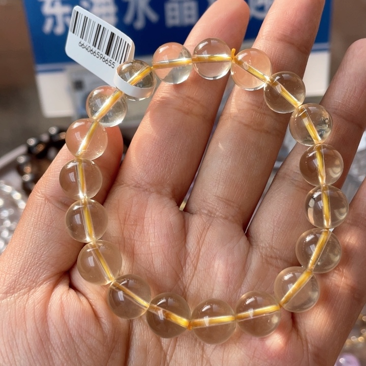 水晶手串未镶嵌黄水晶
