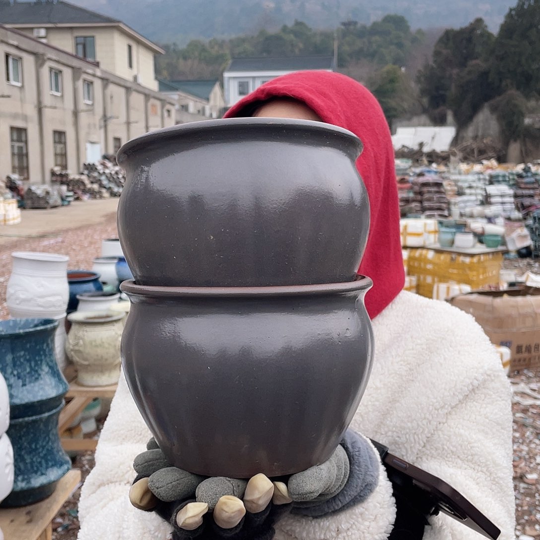 红陶王嫂花盆0212-368