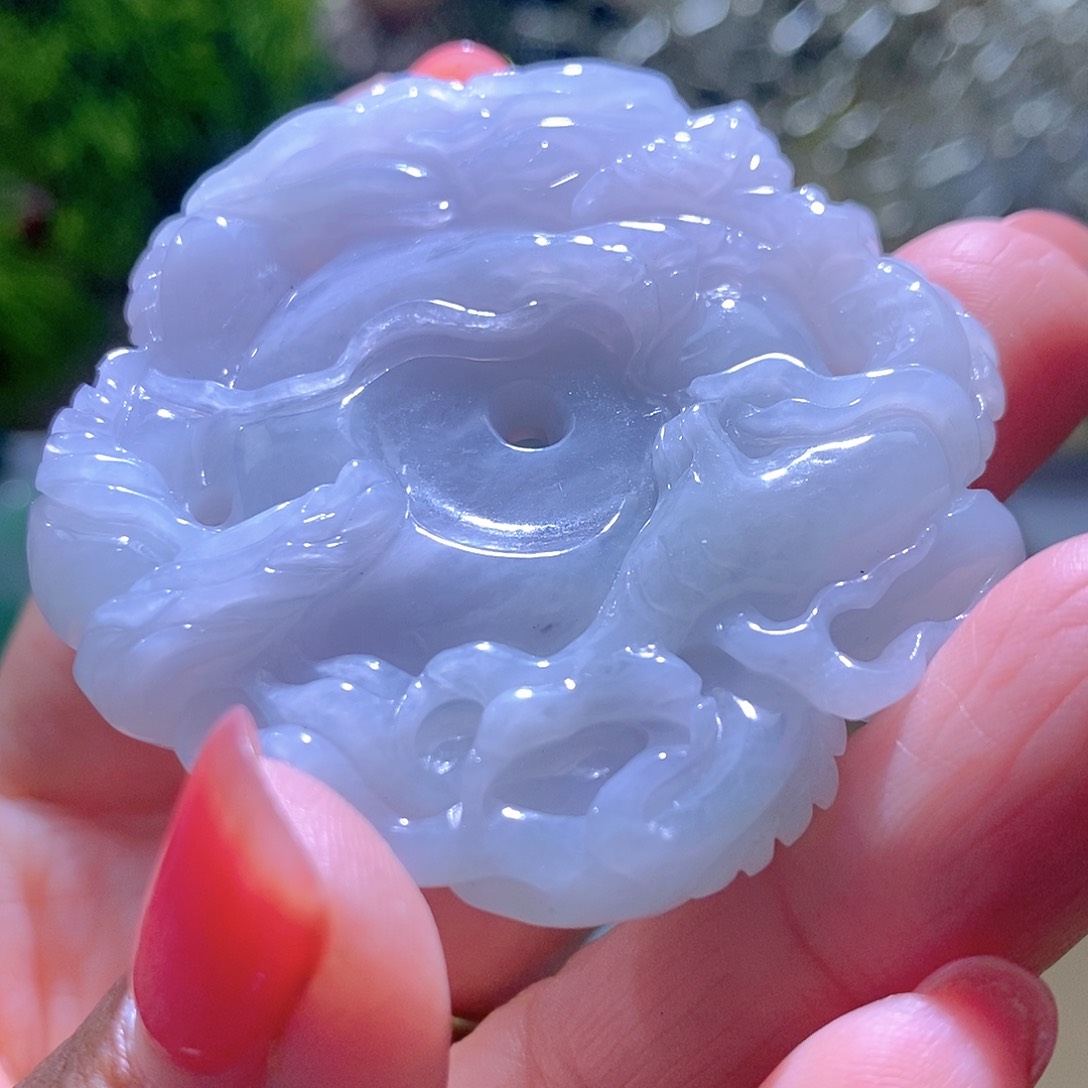 【闪购商品】翡翠未镶嵌颈饰龙牌