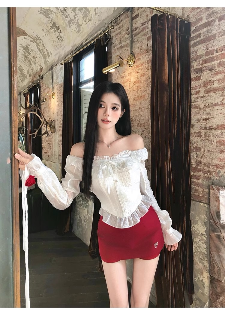 辣妹气质时尚短款开春女春季新款纯欲风美式上衣短裙腰包两件套女