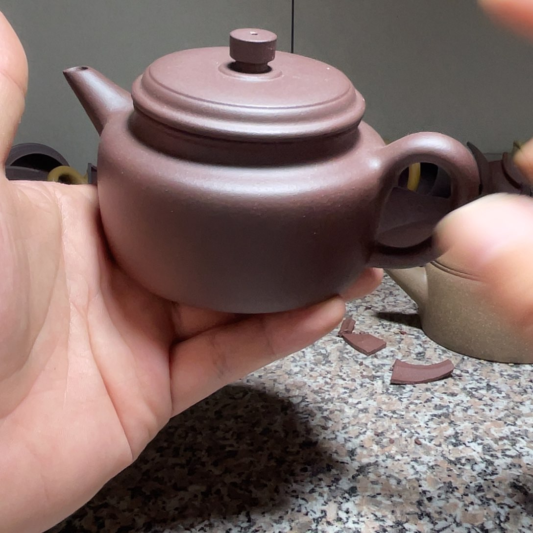 茶壶紫砂微瑕张金富底槽清剑流德钟