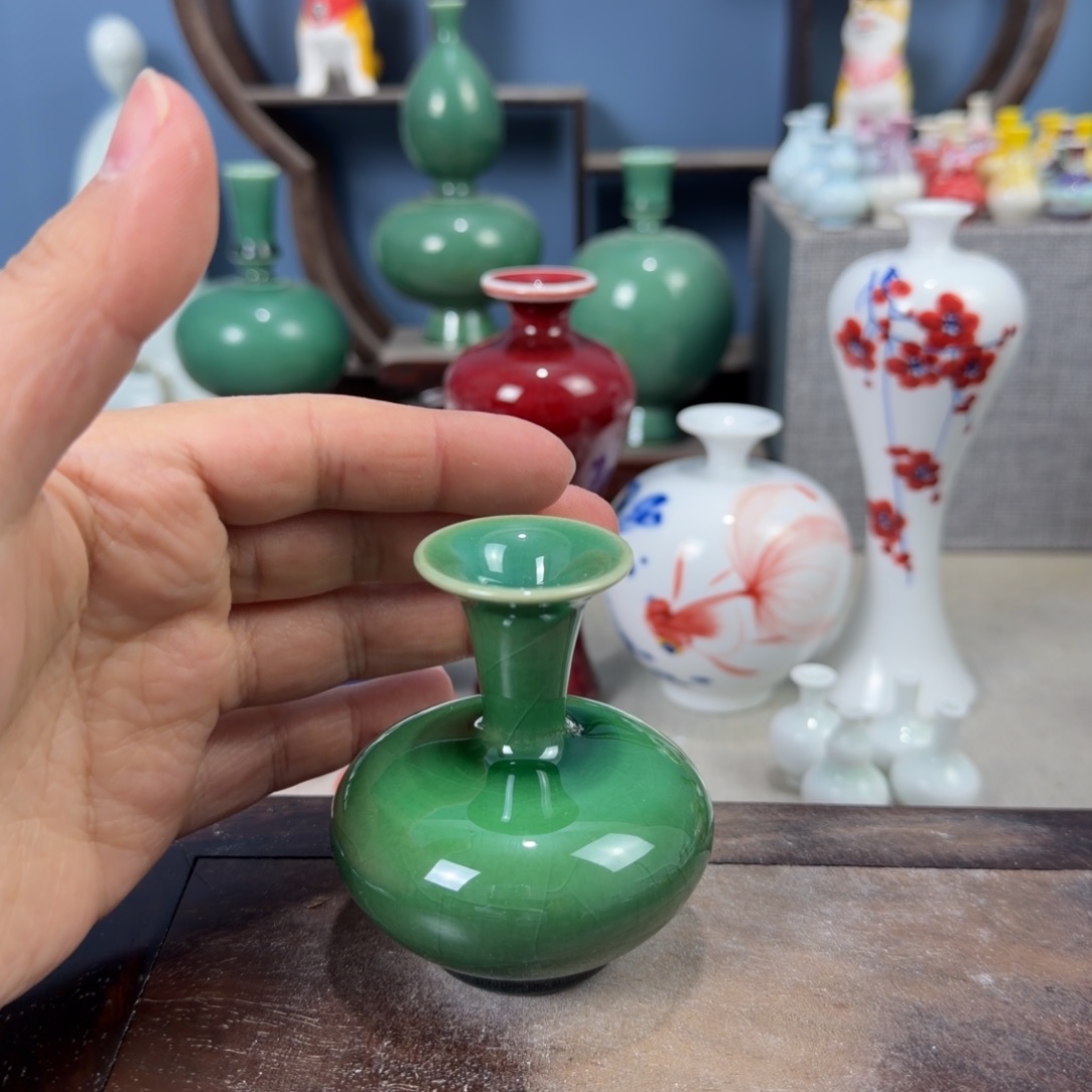 陶瓷手工小花器摆件