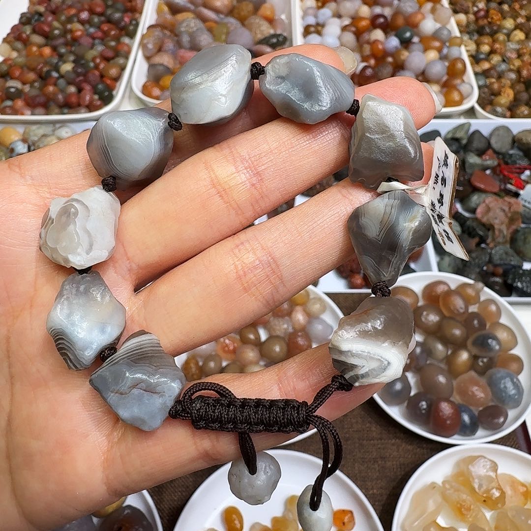玛瑙/玉髓手链合金