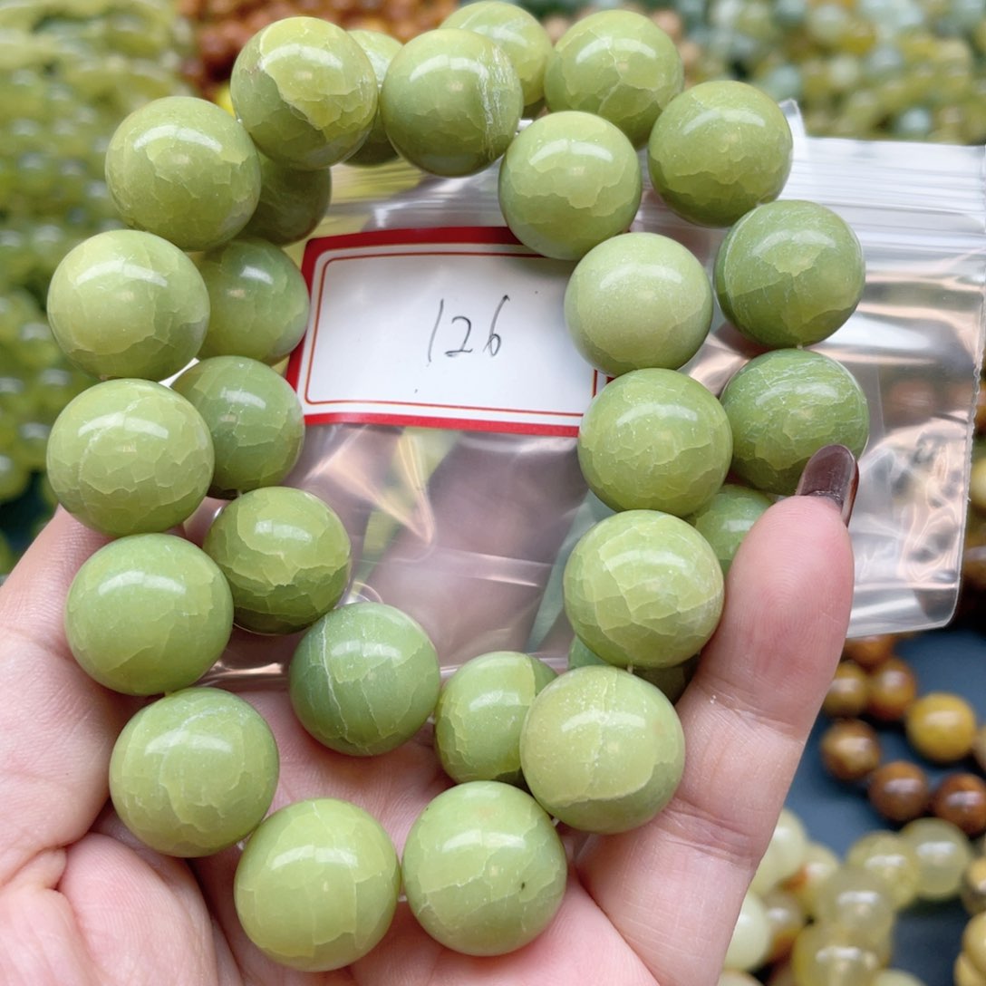 未镶嵌蛇纹石玉手串