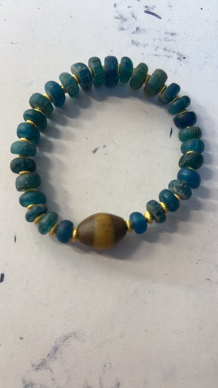 藏传古珠配饰文玩老物件