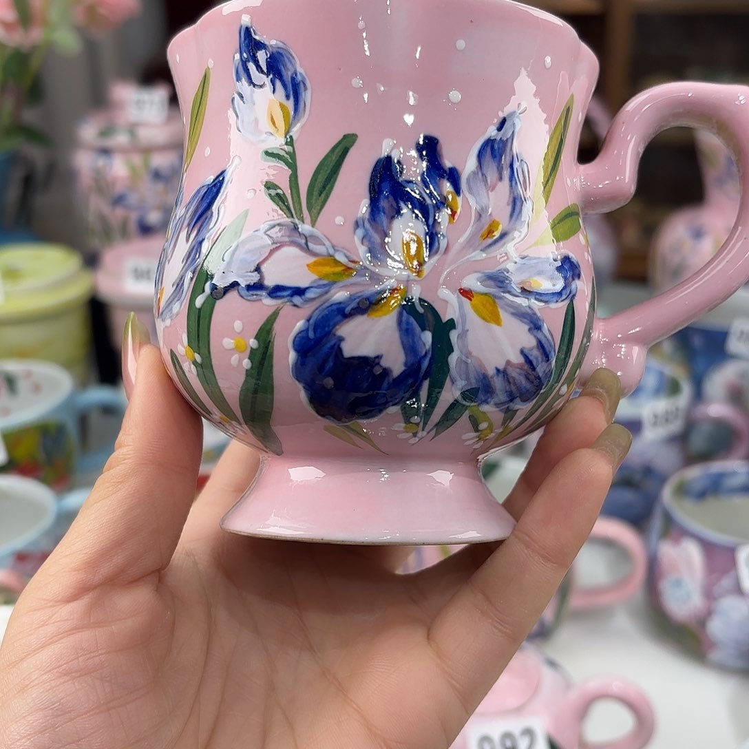 瓷片景德镇手绘高温釉下彩陶瓷茶具