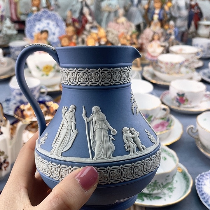 中古欧瓷瓷偶小房子