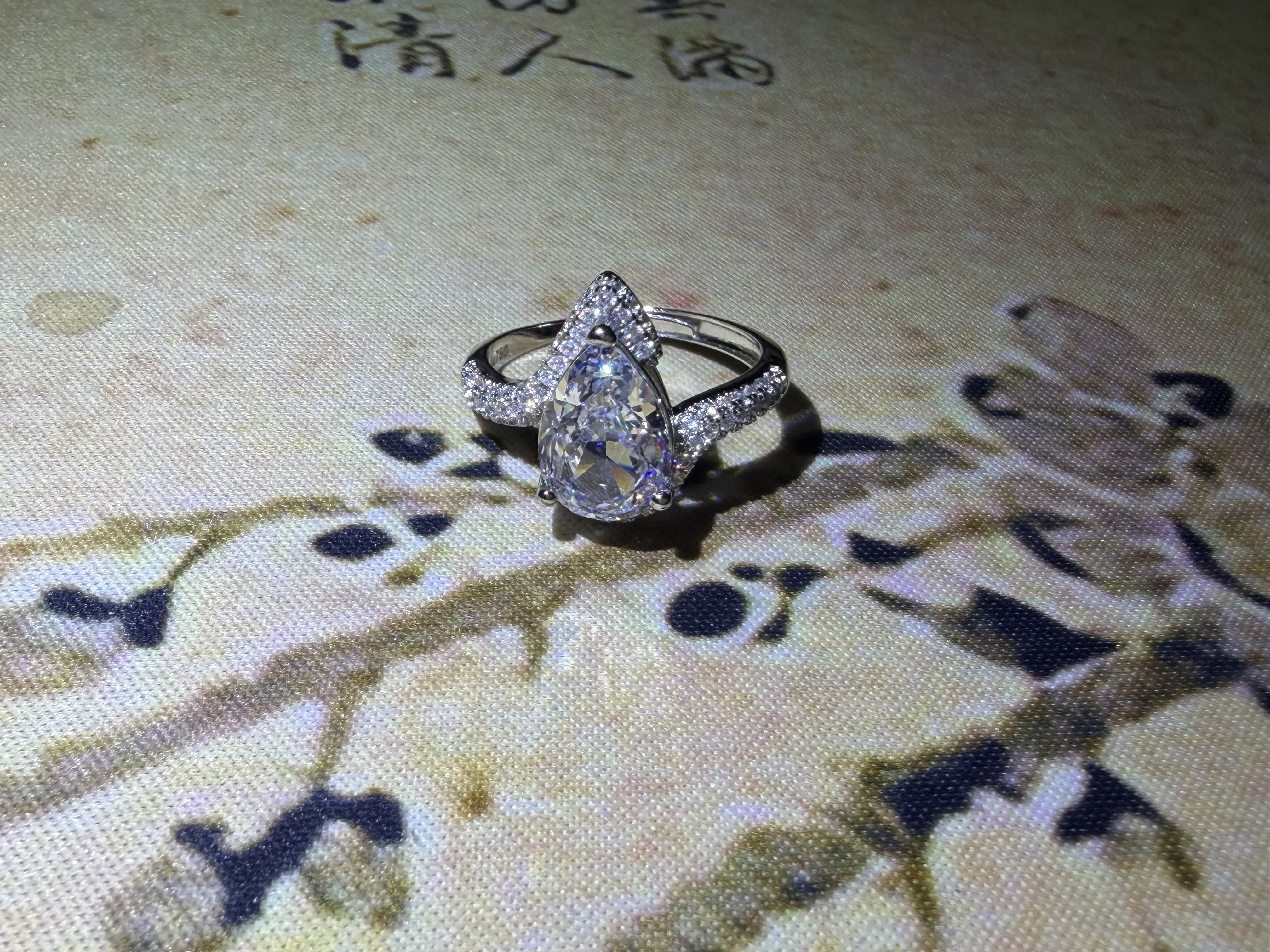 [南非甄选】NFZX  LC-1680 【冰花水滴戒指首饰 5