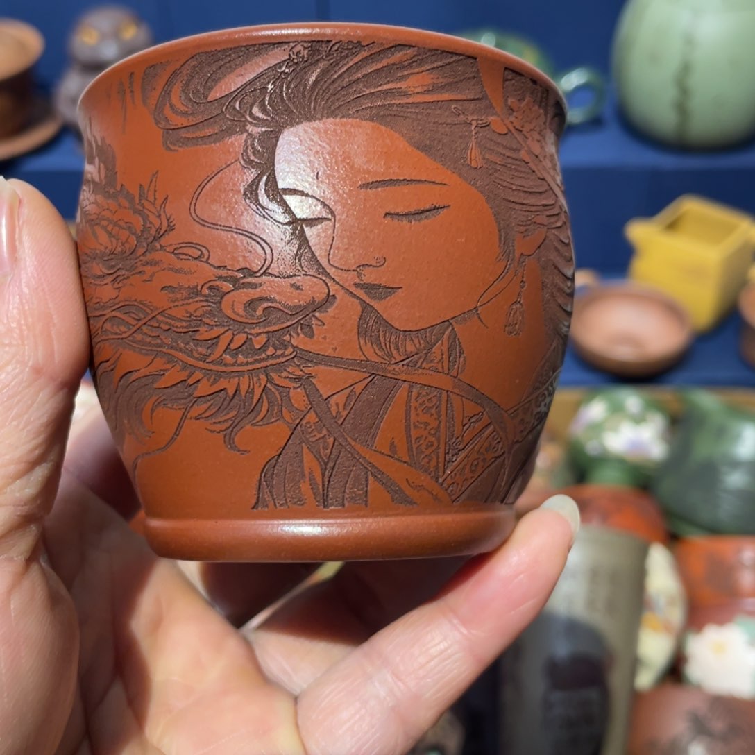 原矿紫砂手工主人杯