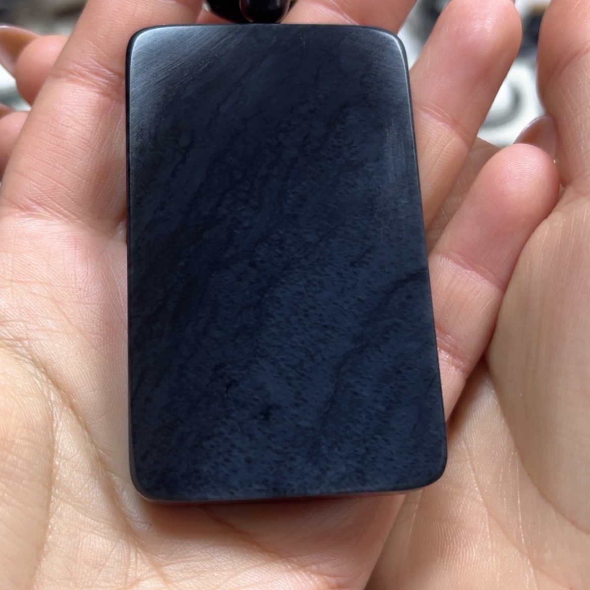 【闪购商品】和田玉（墨玉）47钢板福利94克左右未镶嵌