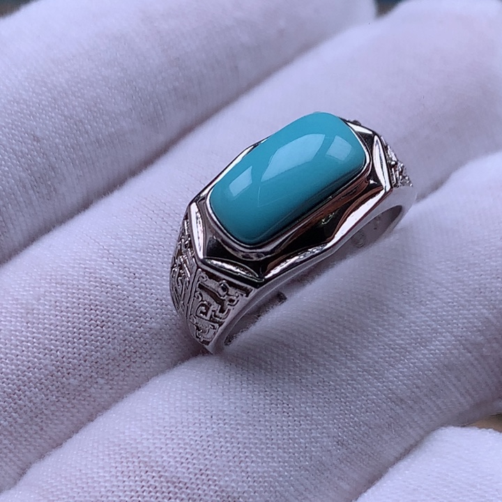 银S925镶嵌绿松石珠宝奇石