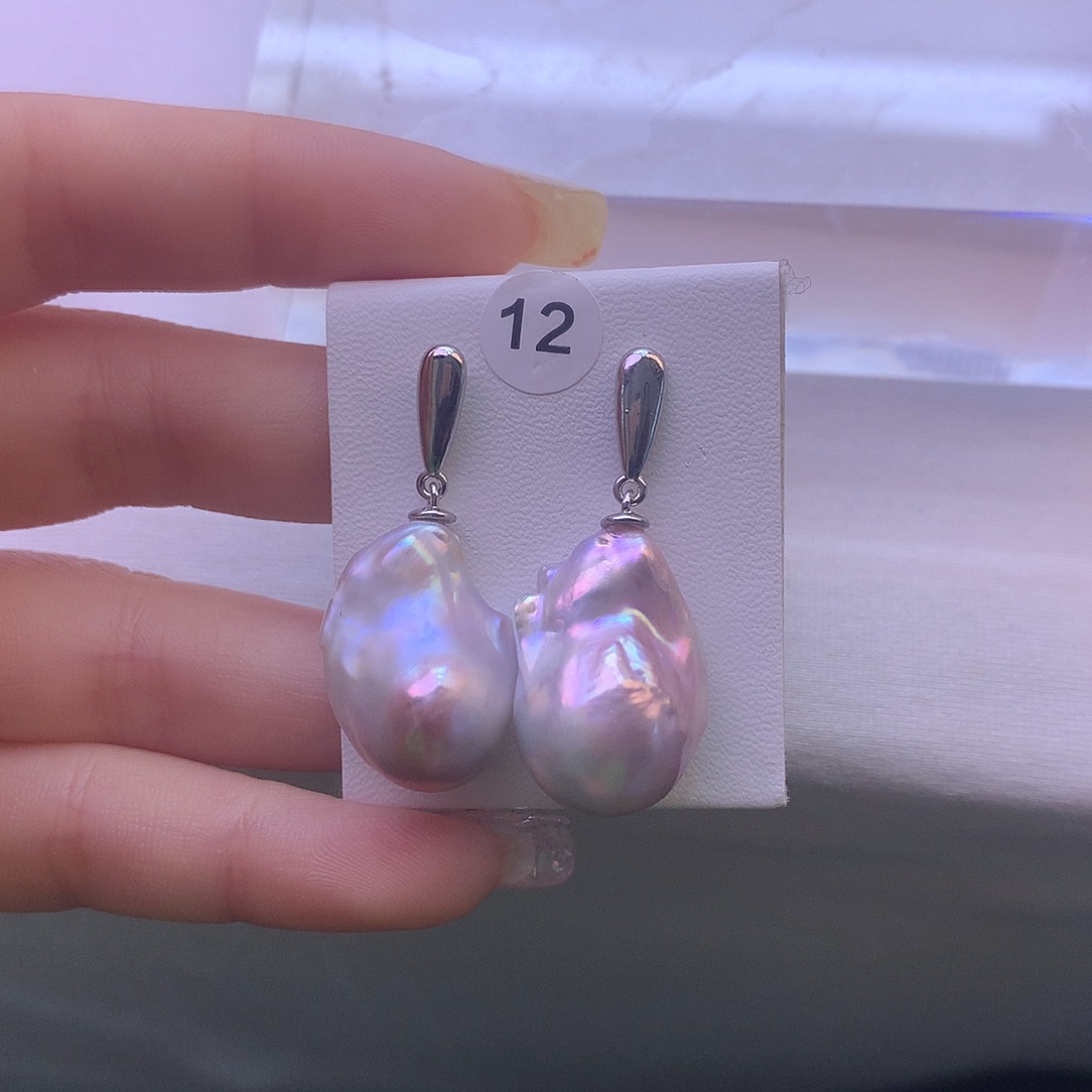 未镶嵌淡水珍珠耳饰