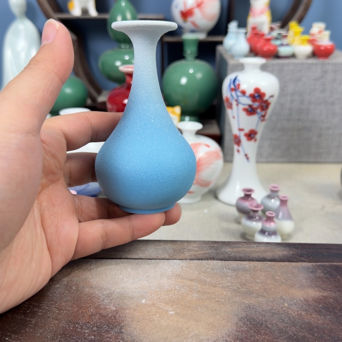 陶瓷手工小花器摆件
