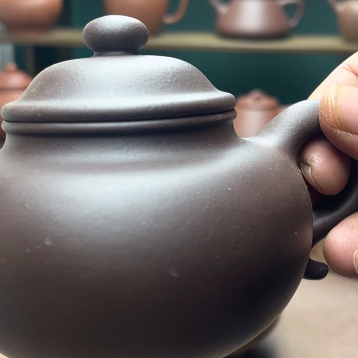 暗***影紫砂茶壶莲子壶原矿无添加容量容量220