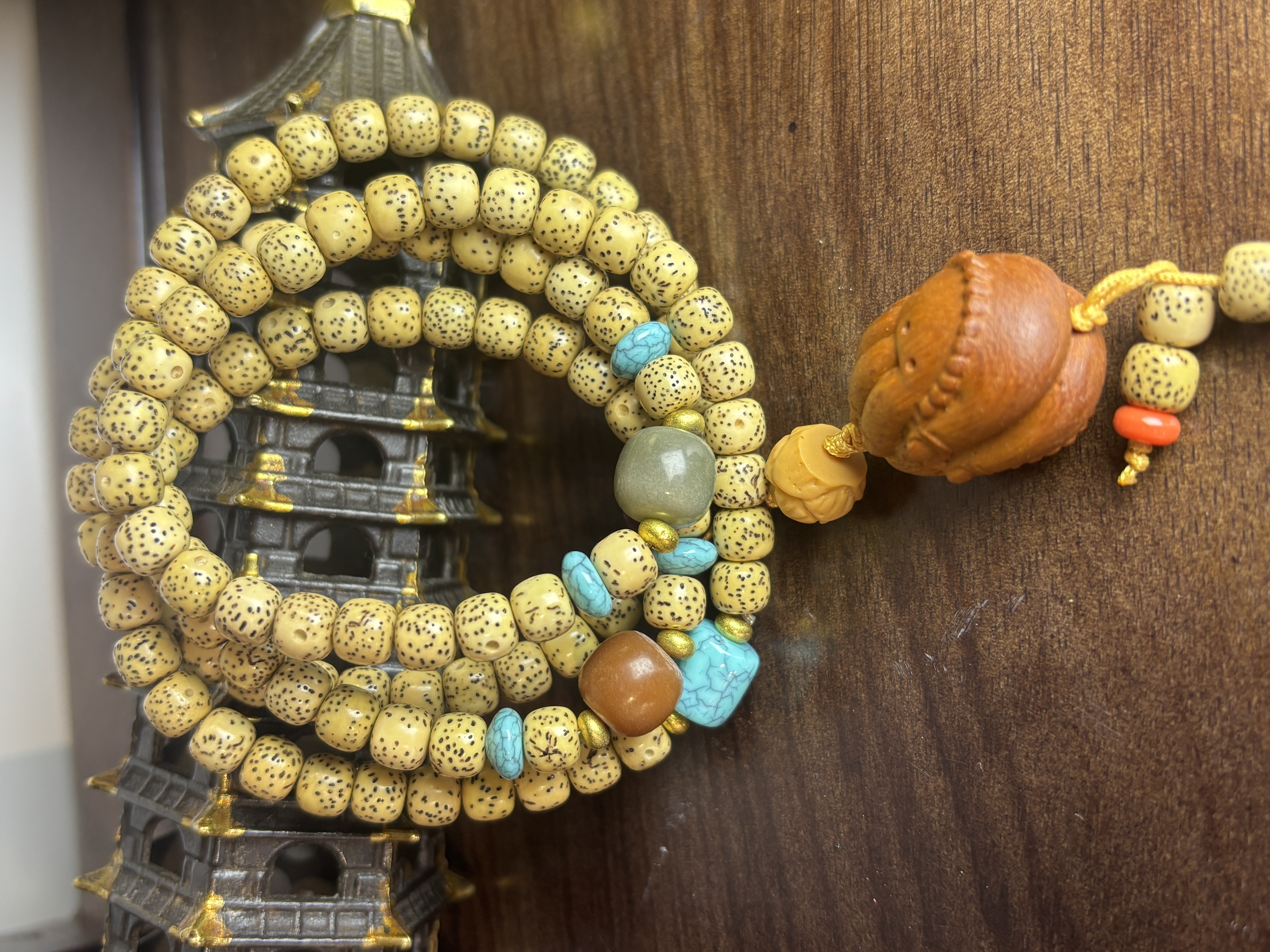 【极客小店】pt多圈长串带配饰绿s