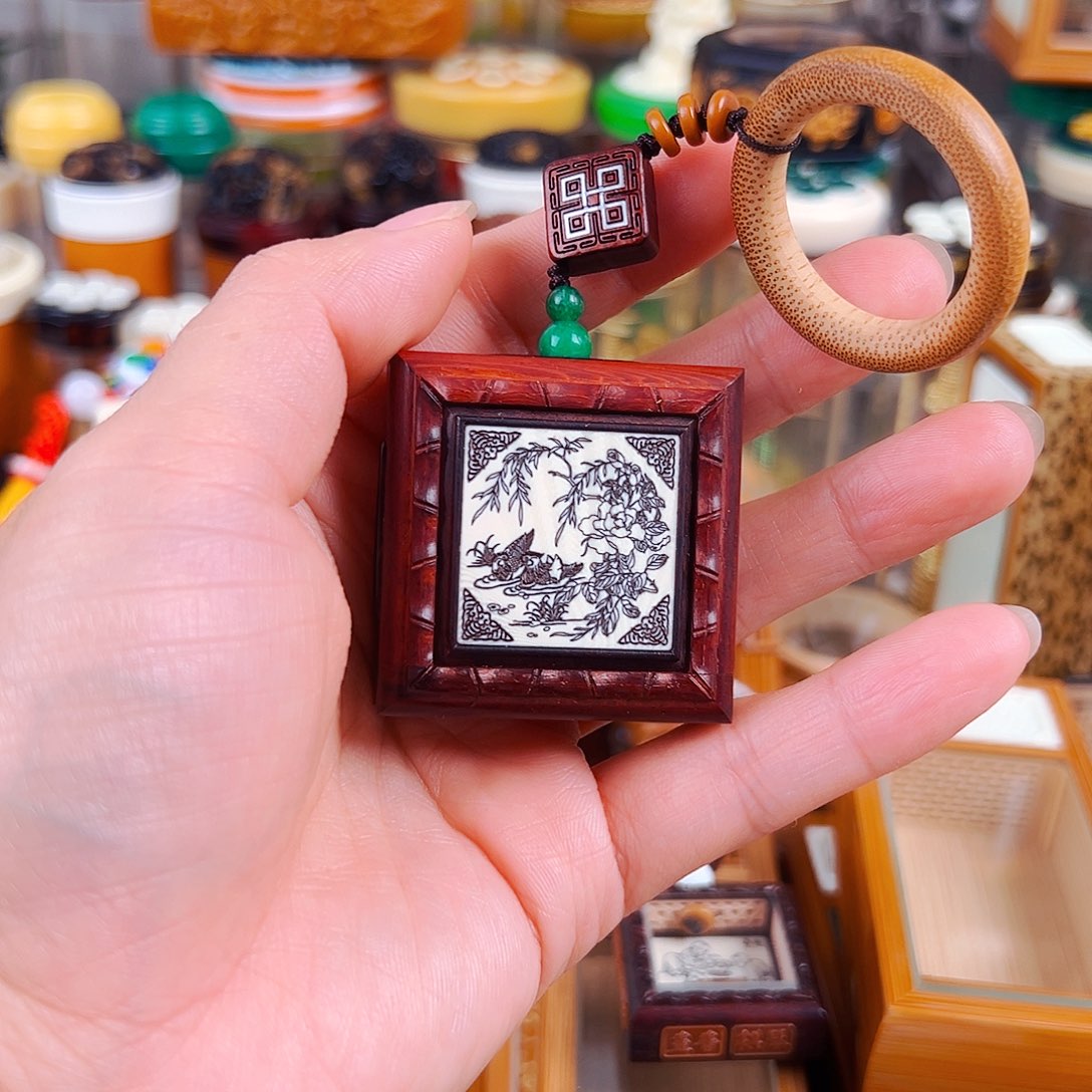 掌中宝麻将块黄蛉盒一个