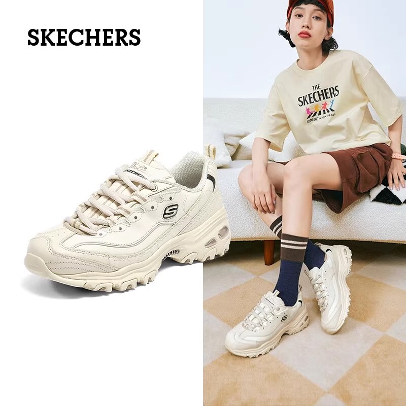 【年终狂欢】斯凯奇小白熊|女熊猫鞋秋冬厚底增高老爹鞋耐磨运动鞋