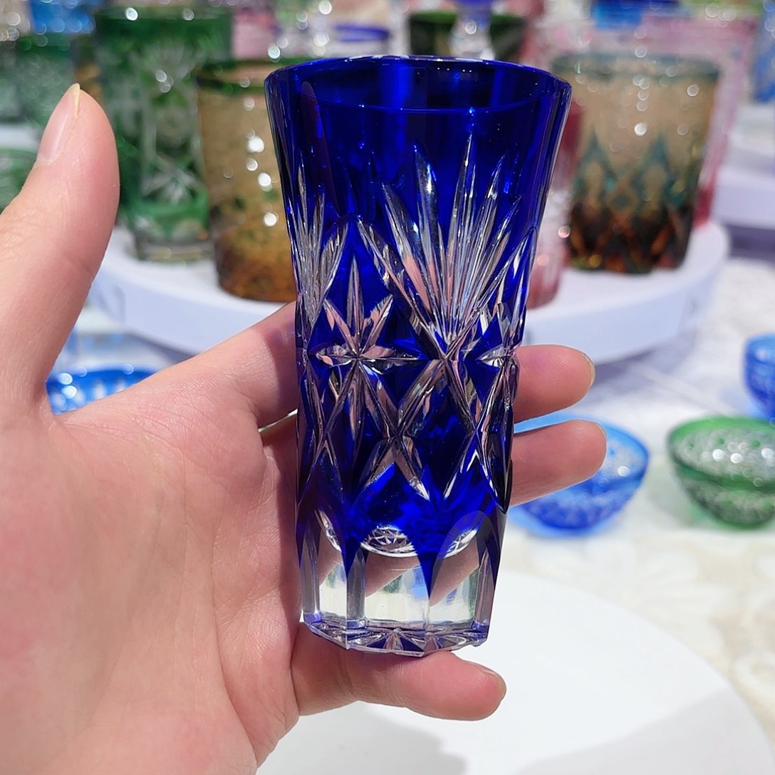 水晶杯水晶花瓶果盘通宝工艺品