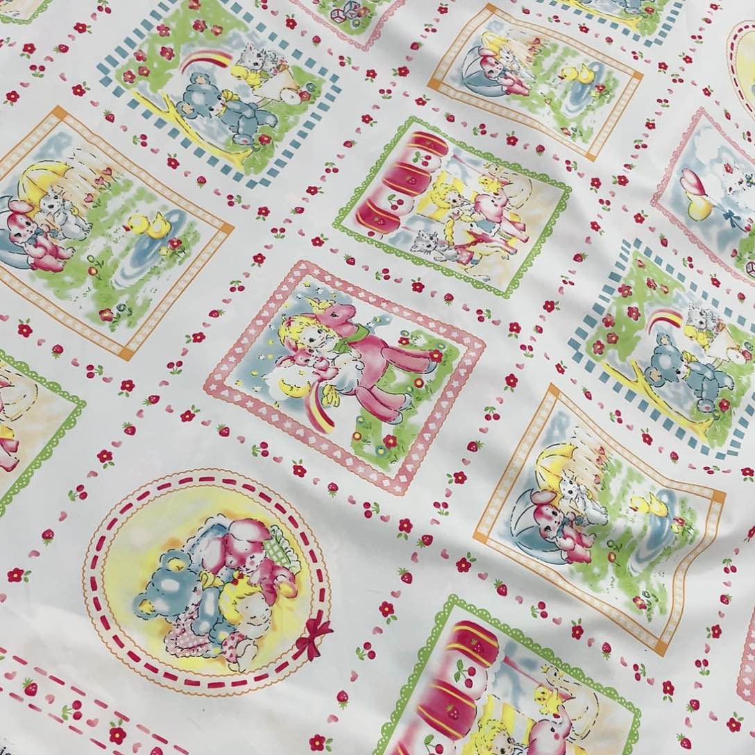 一米价纯棉50支高密斜纹1.5米宽果子布地卷