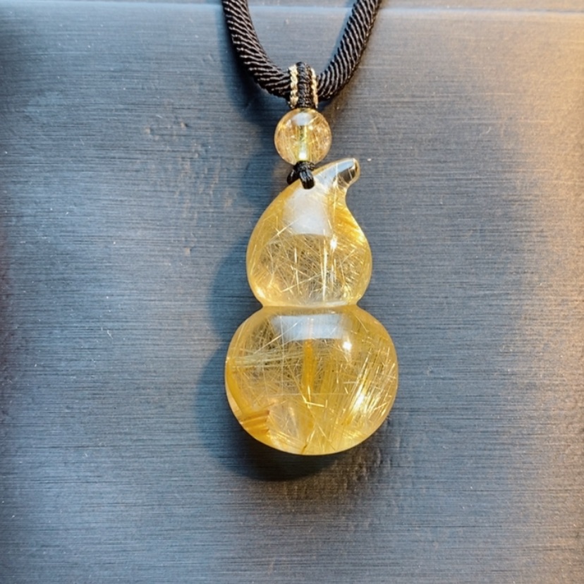 【闪购商品】未镶嵌颈饰发晶天然发晶葫芦吊坠