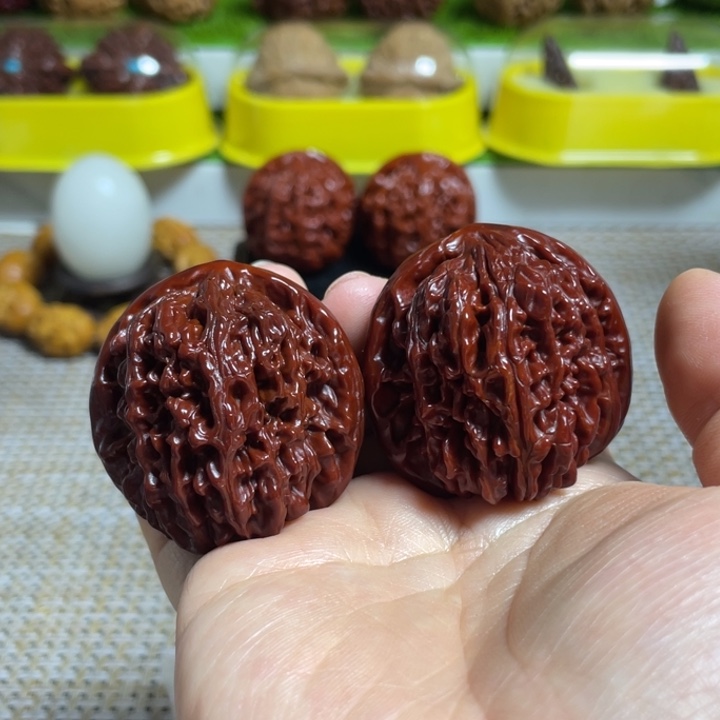 海***波把件文玩核桃四座楼