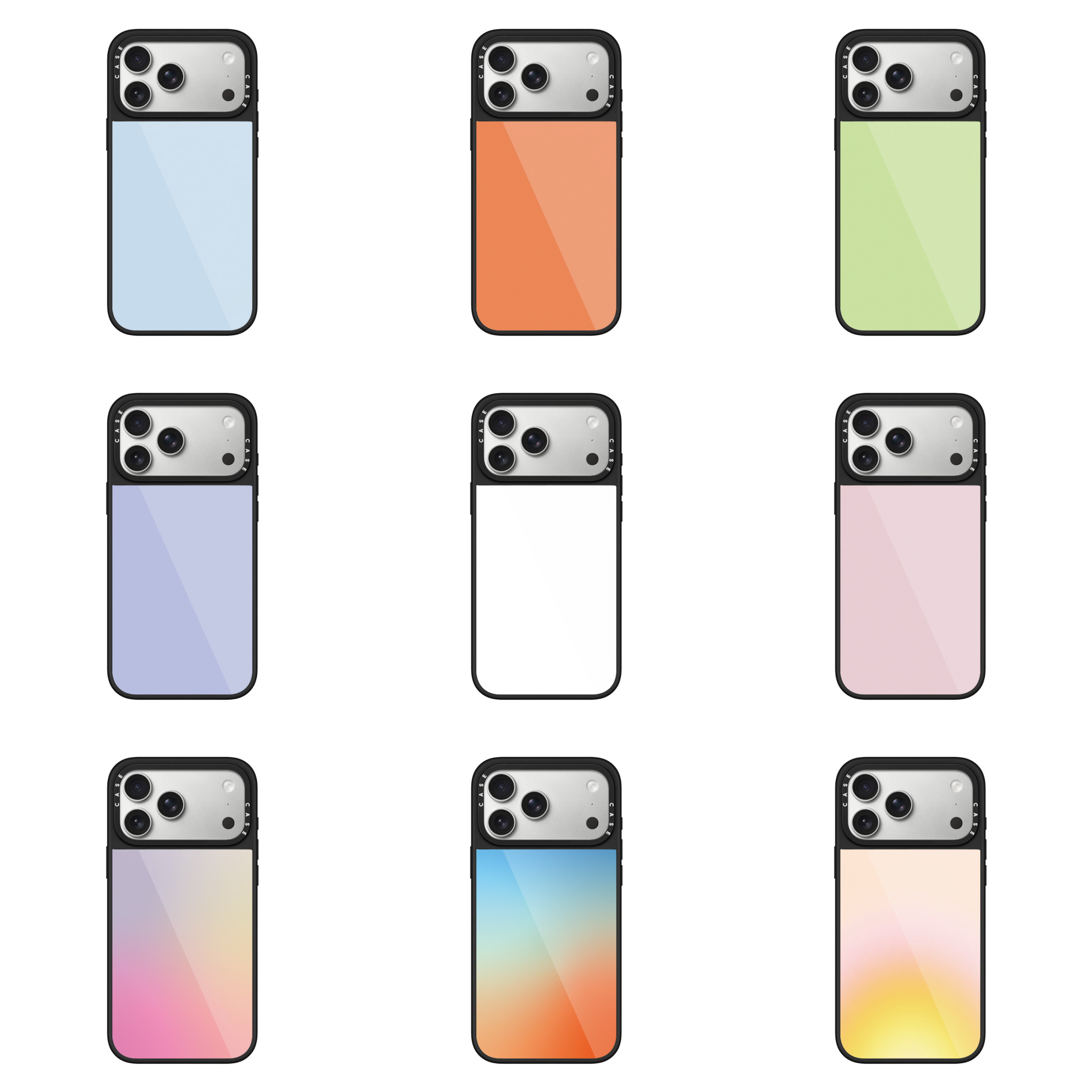 【简约纯色高级晶釉黑框】苹果17promax手机壳iPhone16Pro防摔15/14